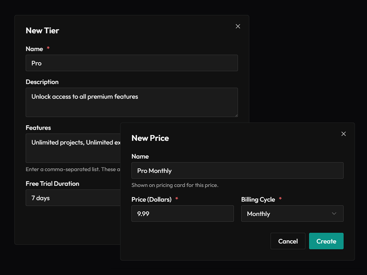 1. Define your pricing